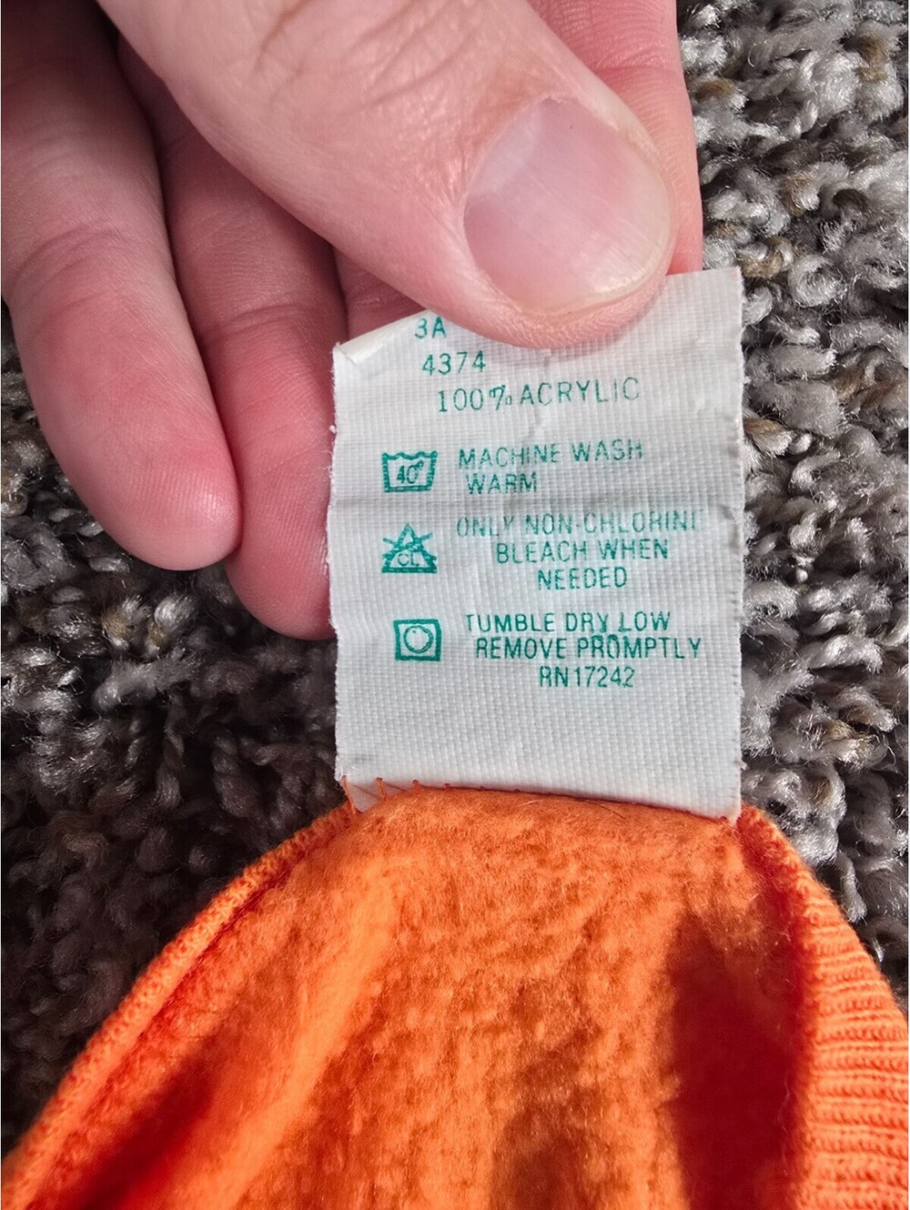 Vtg 1990s Miami Dolphins Toddler Sx 3T Crew Neck Sweatshirt NFL by Jog Togs - Picture 6 of 7